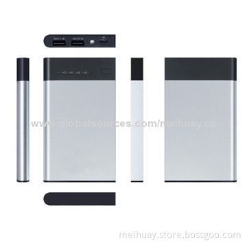 Polymer Lithium Battery Dual USB Port Power Bank With Indicate Light